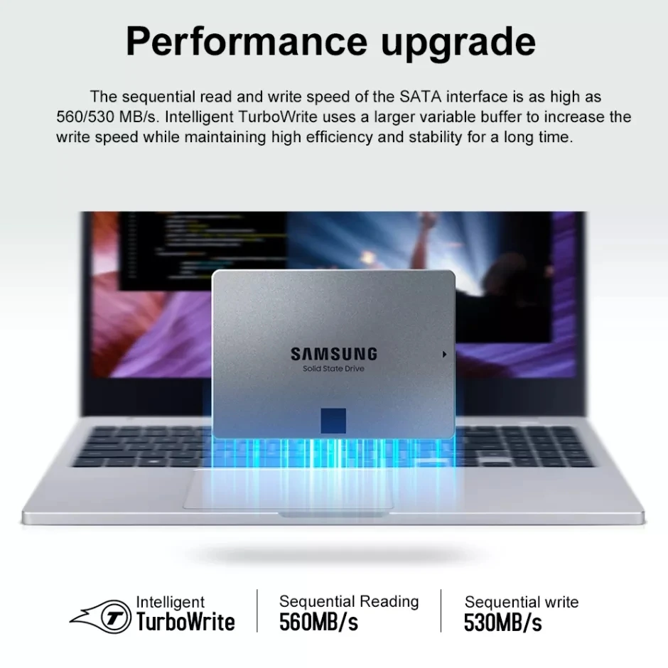 Акция! Внутренний твердотельный накопитель Samsung 870 QVO SSD 1 ТБ 2 4 8 5 дюйма SATA3 HDD TLC