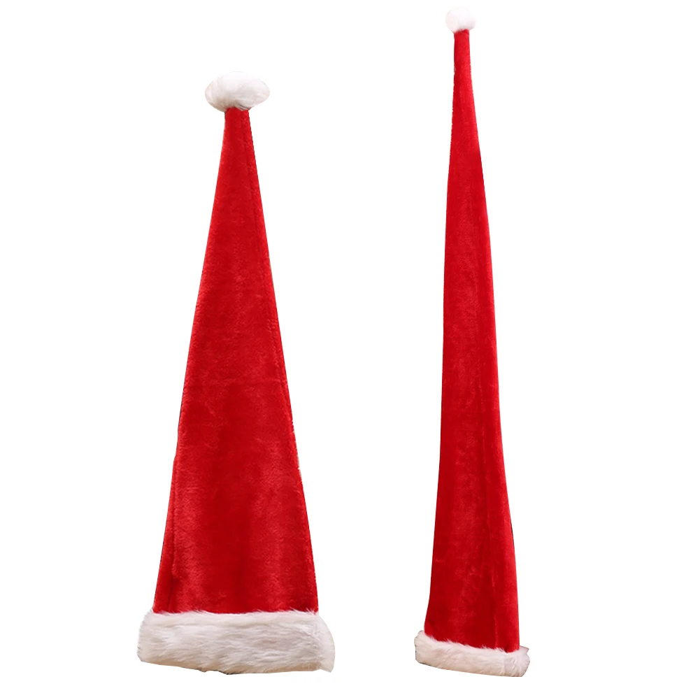 

Длинная Рождественская шапка Санта-Клауса 86/155 см, плюшевая Красная шапка для взрослых и детей, Рождественская шапка на новый год, Счастливого Рождества, рождественские товары, декоративная шапка