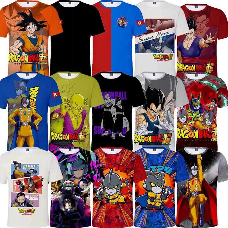 

New Boy Girl Kids Anime Dragon Ball Fashion Men Women Children Print T Shirt Boy Girl Kids Short Sleeve Casual Cool Tops DBZ Tee