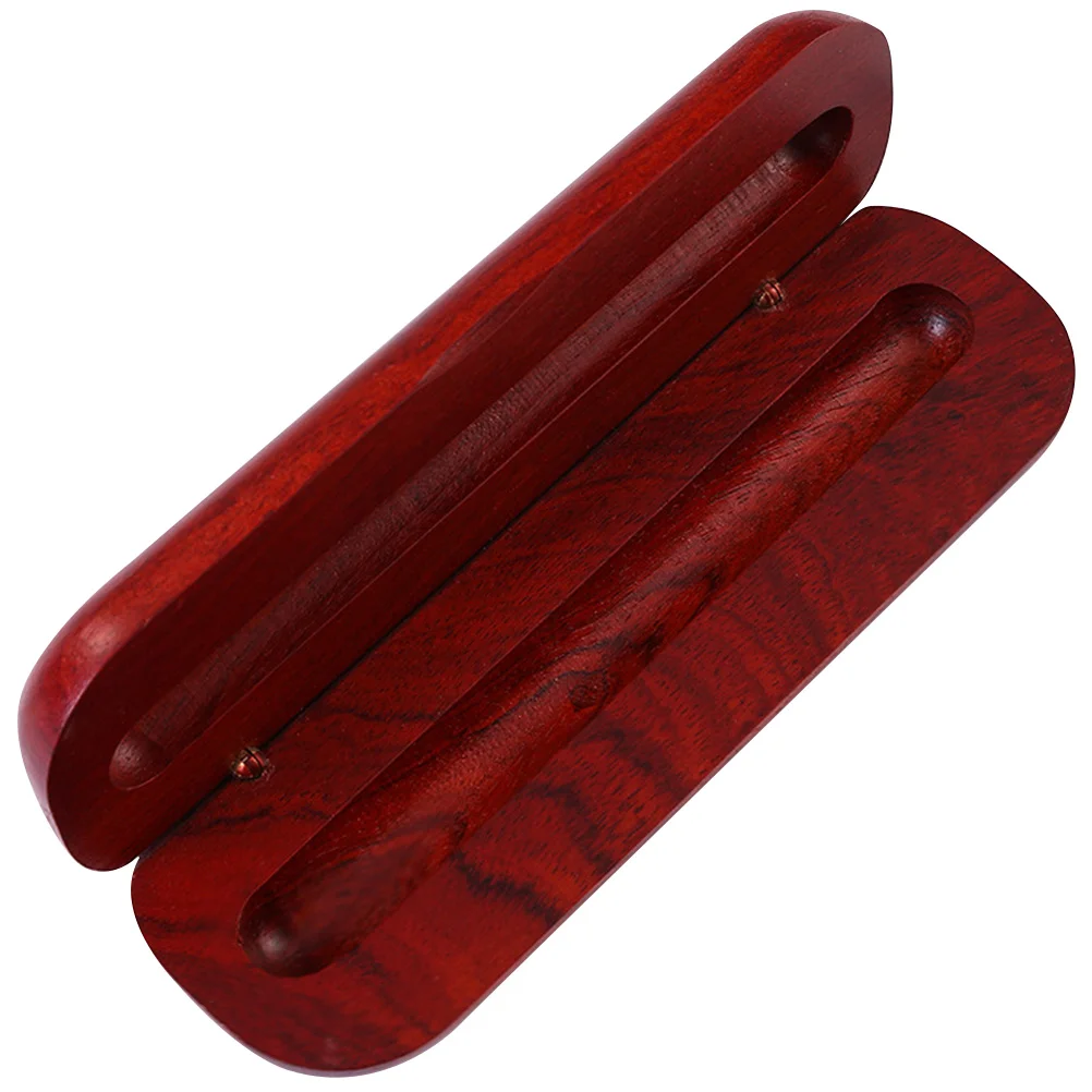 

Pencase Box Wooden Organizer Single Sketching Lid Stationery Hinged Studentspresentation Holder Empty Gift Storage