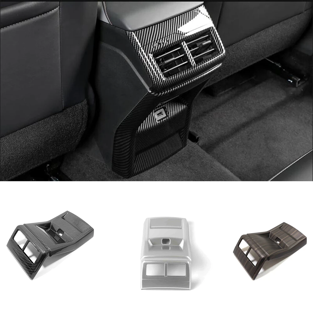 

Stainless /ABS Car Rear Air Conditioner Vent Cover Armrest Anti Kick Frame Trim Decoration For Changan UNI-V UNIV 2022 2023 2024