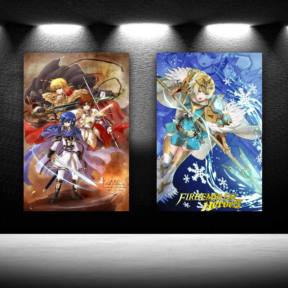 

Fire Emblem Three Houses Byleth Edelgard Anime Print Canvas Poster Bedroom Decor Sports Landscape Office Room Decor Poster Gift