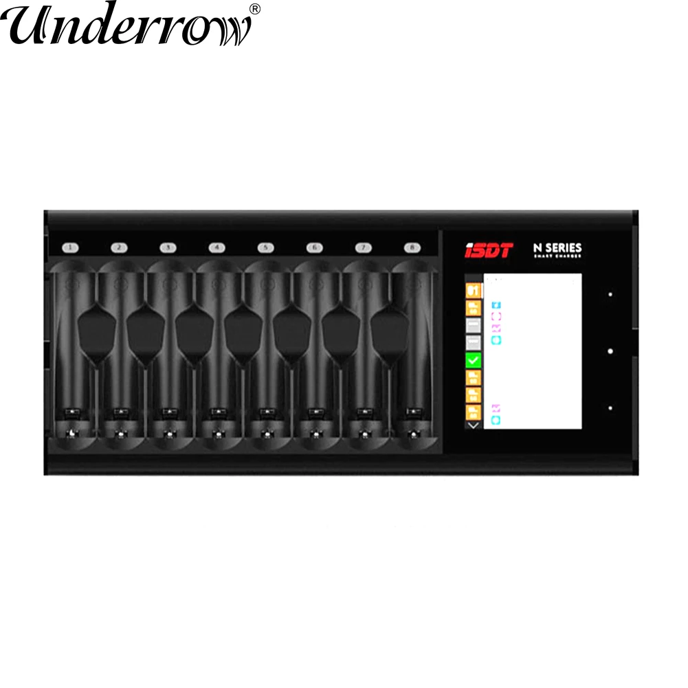 Зарядное устройство ISDT N8 N16 N24 AA AAA для аккумуляторов, умное зарядное устройство постоянного тока для аккумуляторов Li-lon LiHv Ni-MH Ni-Cd LiFePO4