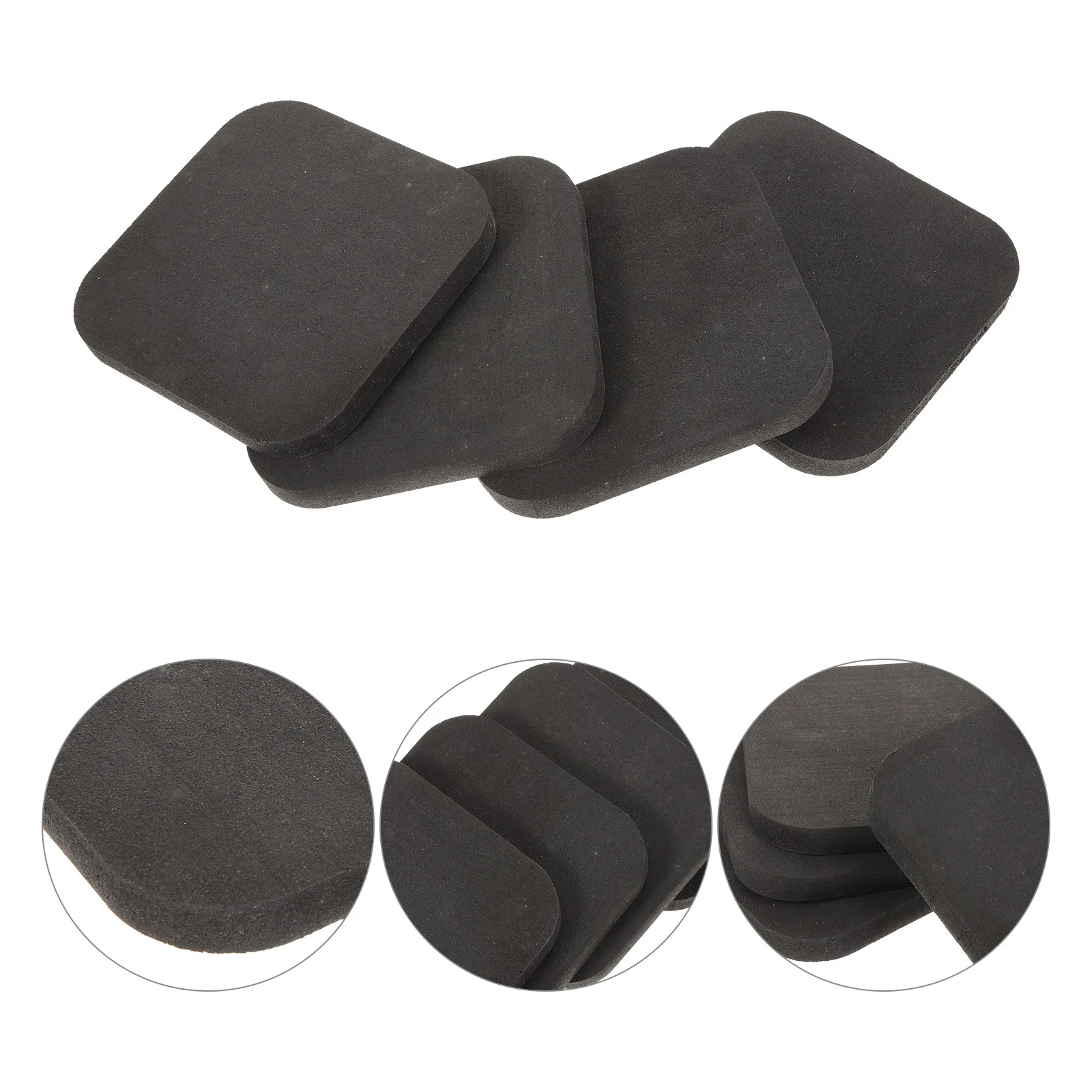 

4 Pcs Sound Insulation Mat Sports Rug Gym Pads Rubber Mats Piano Treadmill Carpet Equipment Floor Fitness