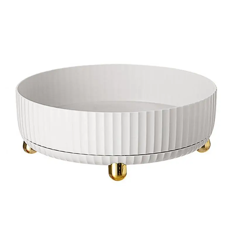 

Turntable Cupboard Organizer Multifunction Storage Tray Rotating Turntable Tray Large Capacity Organizer For Storage Accessories