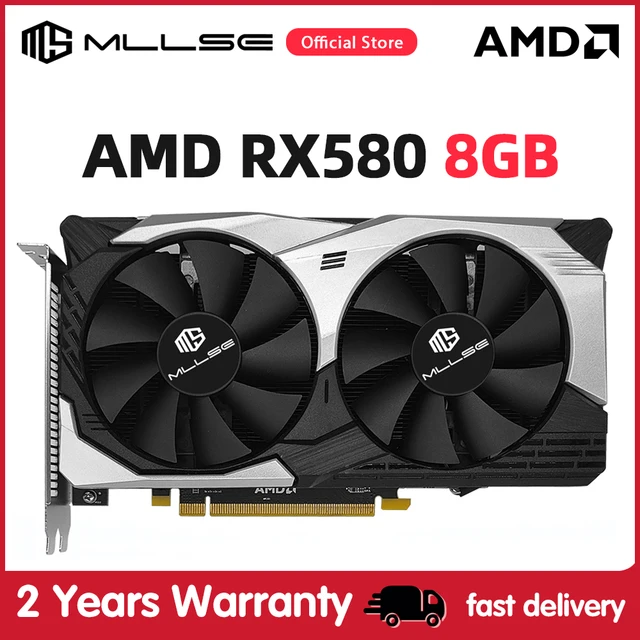 MLLSE AMD RX 580 8GB 2048SP Gaming Graphics Card GDDR5 256Bit PCI Express 3.0 ×16 8Pin Radeon GPU RX580 Series placa de video 1