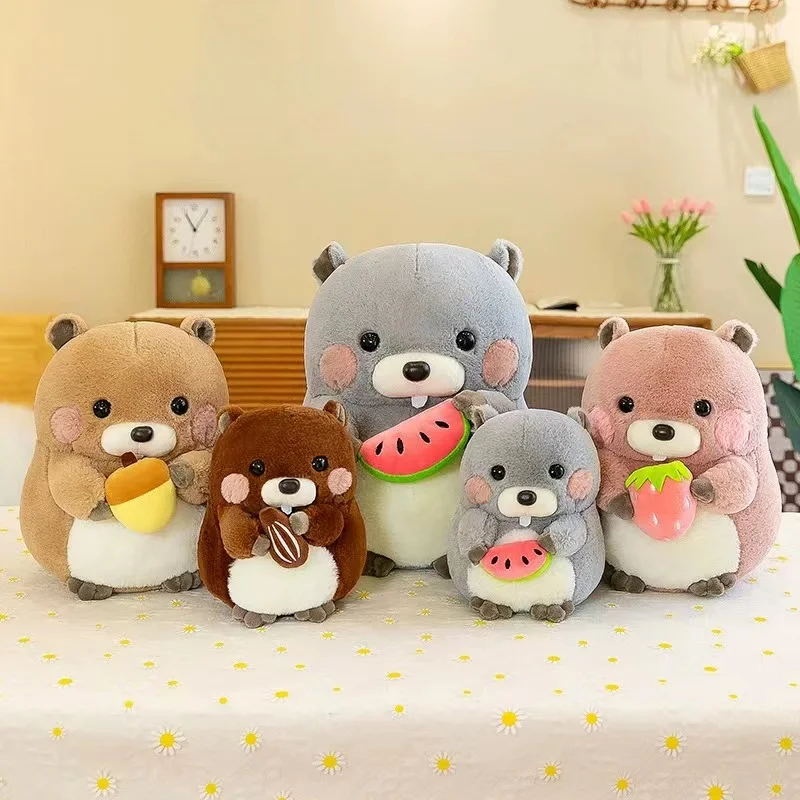 

Креативный деревянный патрон, Мягкое Животное, мультфильм Foodie, хомяк, Детская кукла, кавайный подарок на день рождения