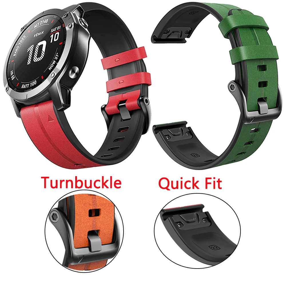 

Ремешок силиконовый для Garmin Fenix6X 6Pro 5X 5Plus 3HR 935 S60 MK1, 26 дюймов 22 мм
