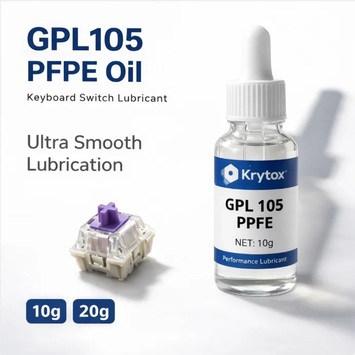 Фото Смазка Krytox GPL105 и консистентная смазка GPL205 для механических клавиатур, смазка на основе PFPE для стабилизаторов механических клавиатур, 10 г, 20 г №2
