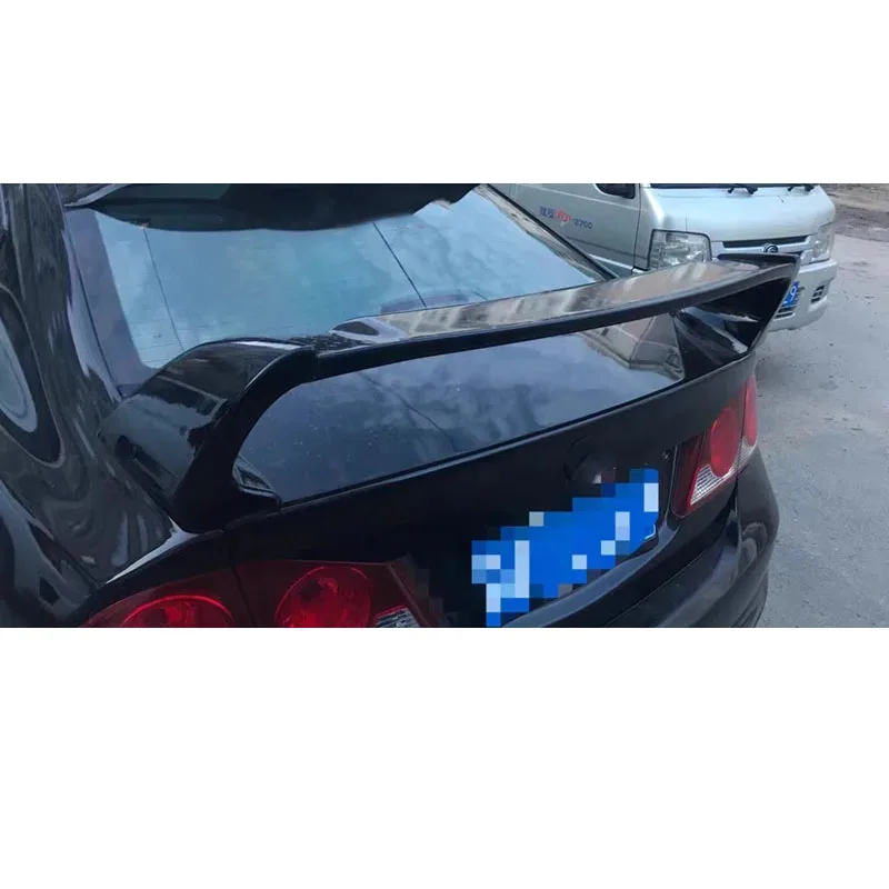 Фото Комплект из 3-х спойлеров для Honda Civic 8-го и 9-го поколений (FD2) 2006-2015: задний спойлер-антикрыло, тюнинг, фиксированное ветровое крыло, диффузор, обвес для автомобиля №4