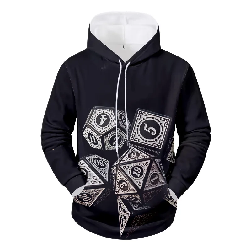 

Толстовка мужская с цифровым 3D принтом, свитшот, пуловер оверсайз, повседневная одежда, осень