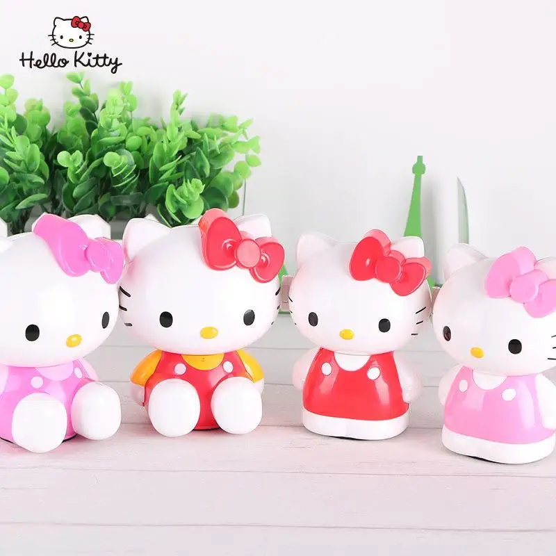 

Kawaii Sanrios Stationery Cartoon Hellokitty Anime Cute Creative Student Hand-Cranked Children's Pencil Sharpener Toys Gril Gift