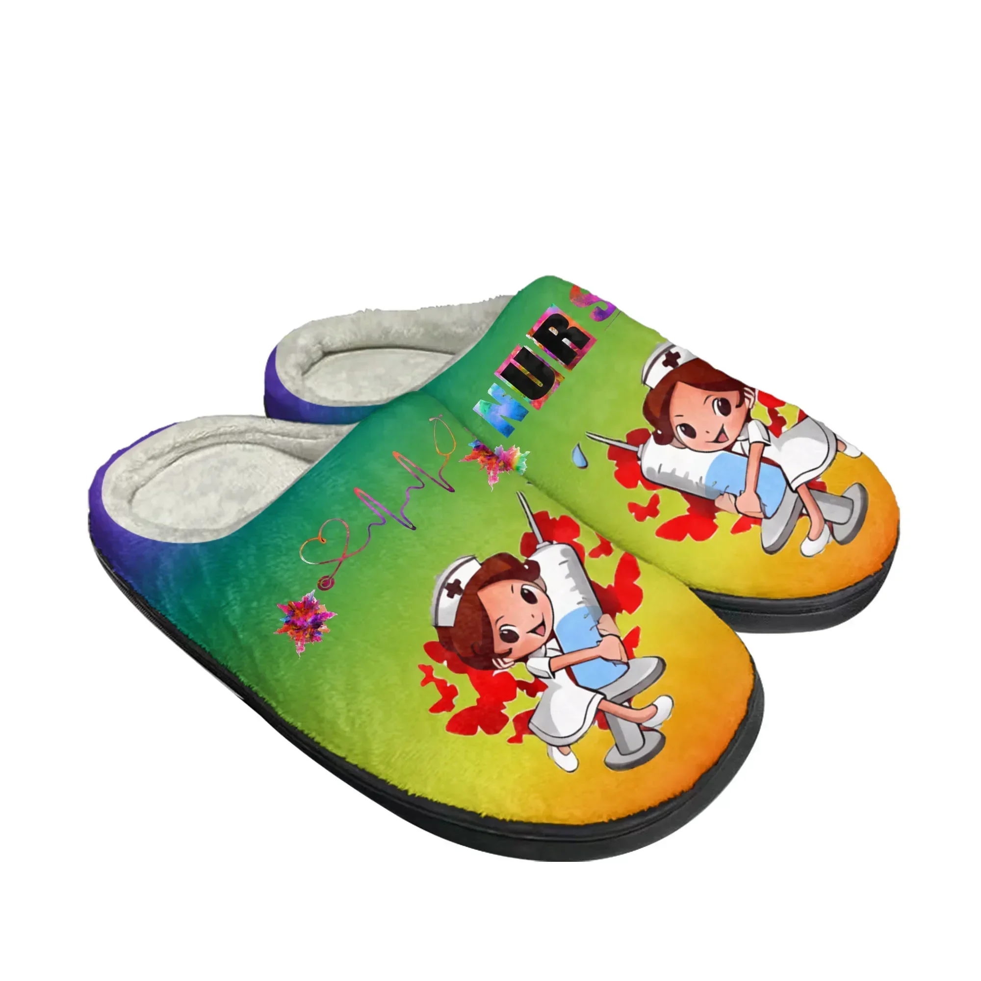 Фото Новые домашние тапочки Heart Beat Brand: хлопковые, плюшевые, для мужчин и женщин, повседневные, теплые, на заказ №2