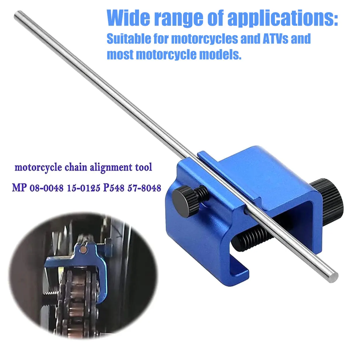 

Motorcycle Chain Alignment Tool Sprocket Chain Adjusting Tool Quick Accurate Motorbike Chain Alignment Tool Repair Accessories