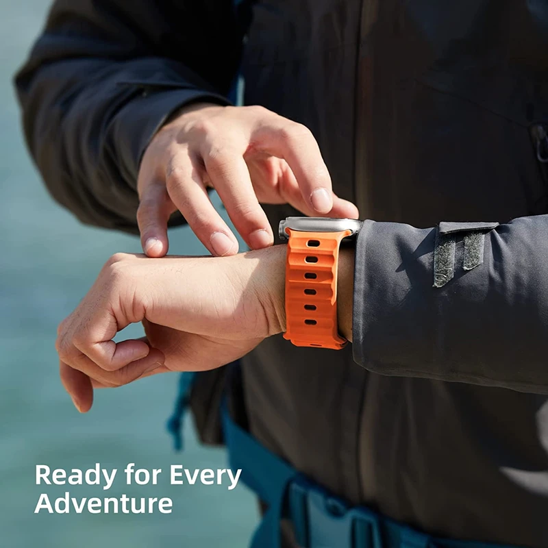 Soft Silicone Strap For Apple Watch Band Ultra 49mm 44mm 45mm 41mm 40mm 42mm 38mm sport Watchband iwatch Serise 8 7 6 5 bracelet