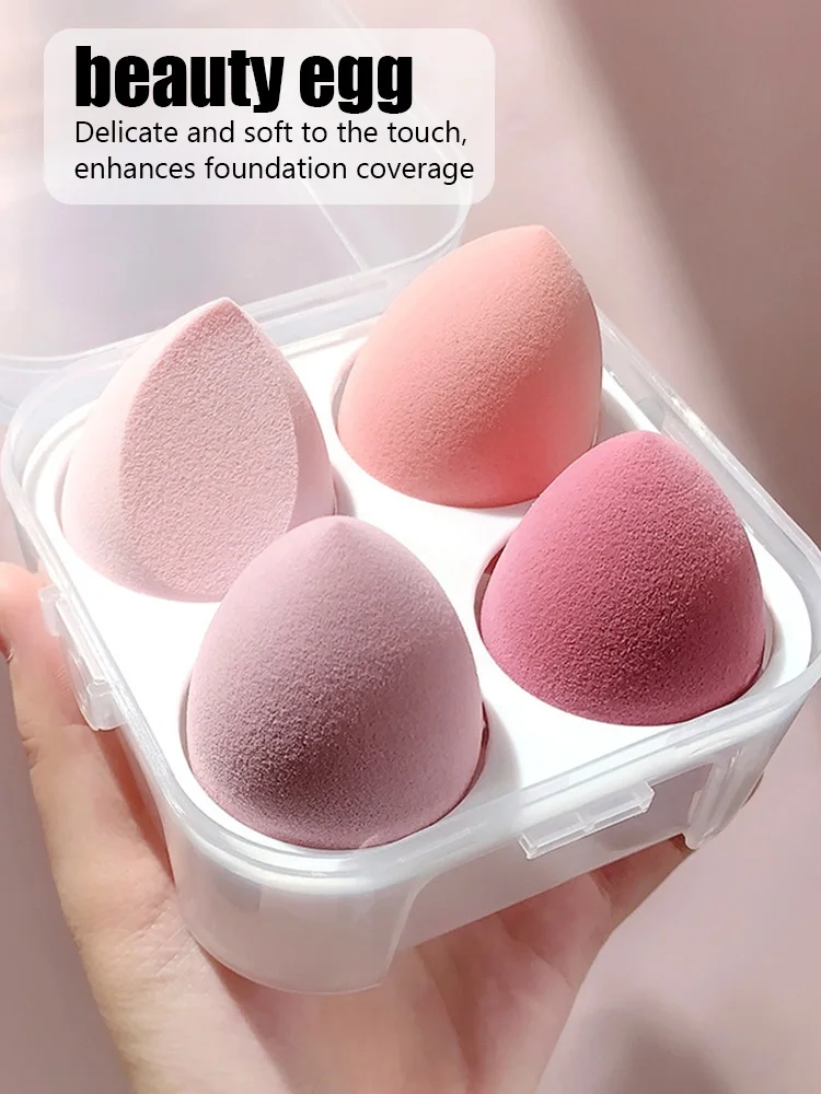 

4 шт., мягкая губка для макияжа в форме яйца