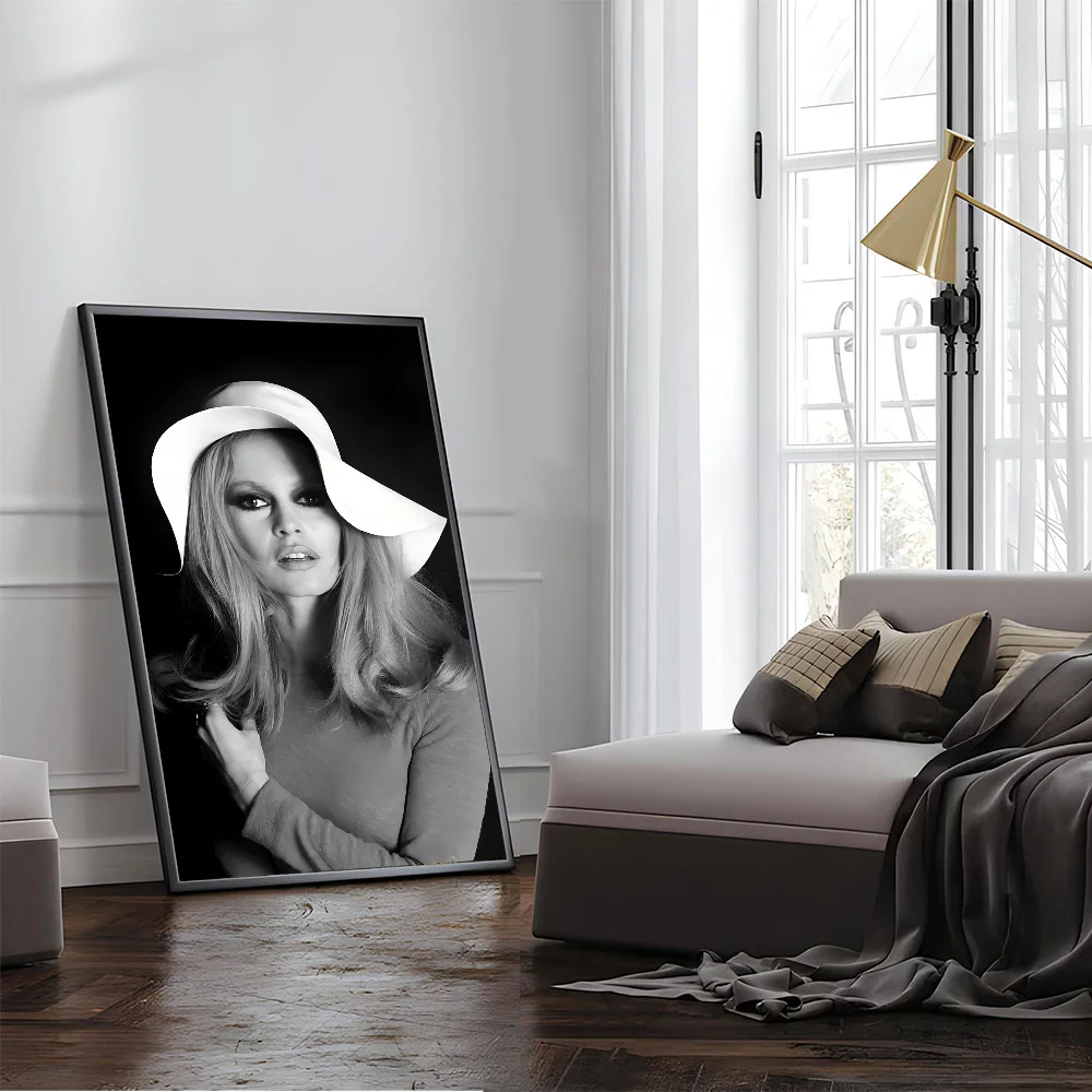 Brigitte Bardot Whitepaper Poster HD Quality Wall Art Painting Study Room Decor