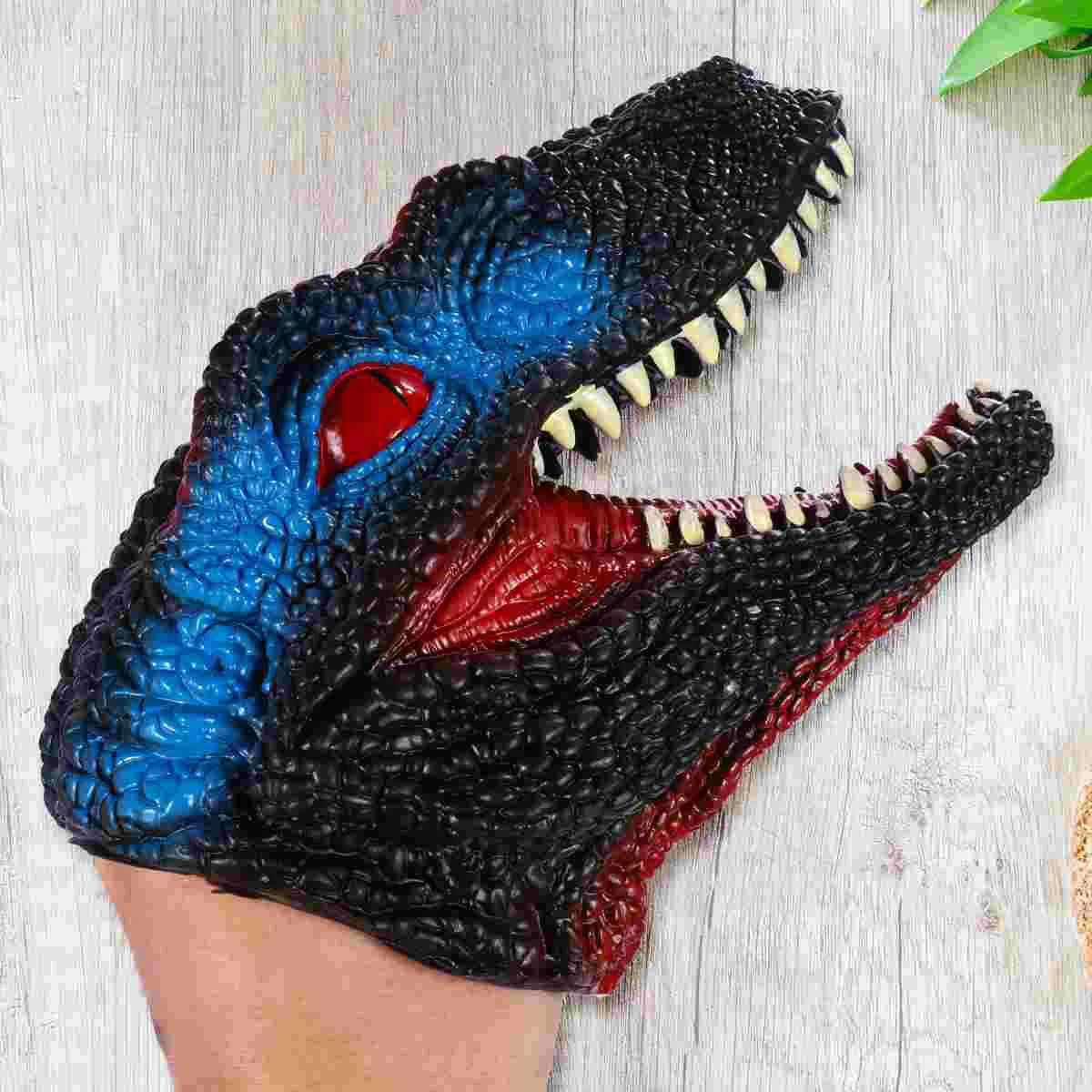 

Hand Puppet Model Velociraptor Head Hand Puppet Cosplay Puppet