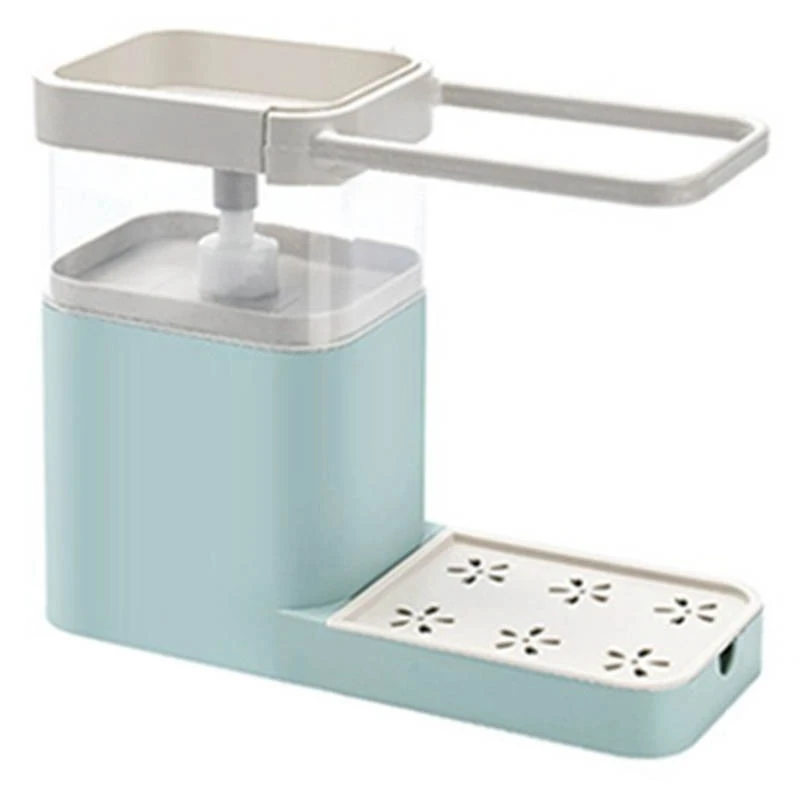 

Press The Automatic Liquid Detergent Box, Three-In-One Sink With Towel Bar Rack