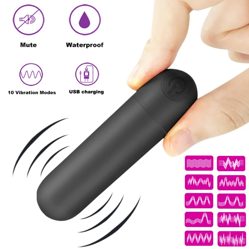 

USB Charge Mini Powerful Bullet Vibrator Women Clitoral Stimulator Vaginal G Spot Masturbation Erotic Vibrators Adult Sex Toys