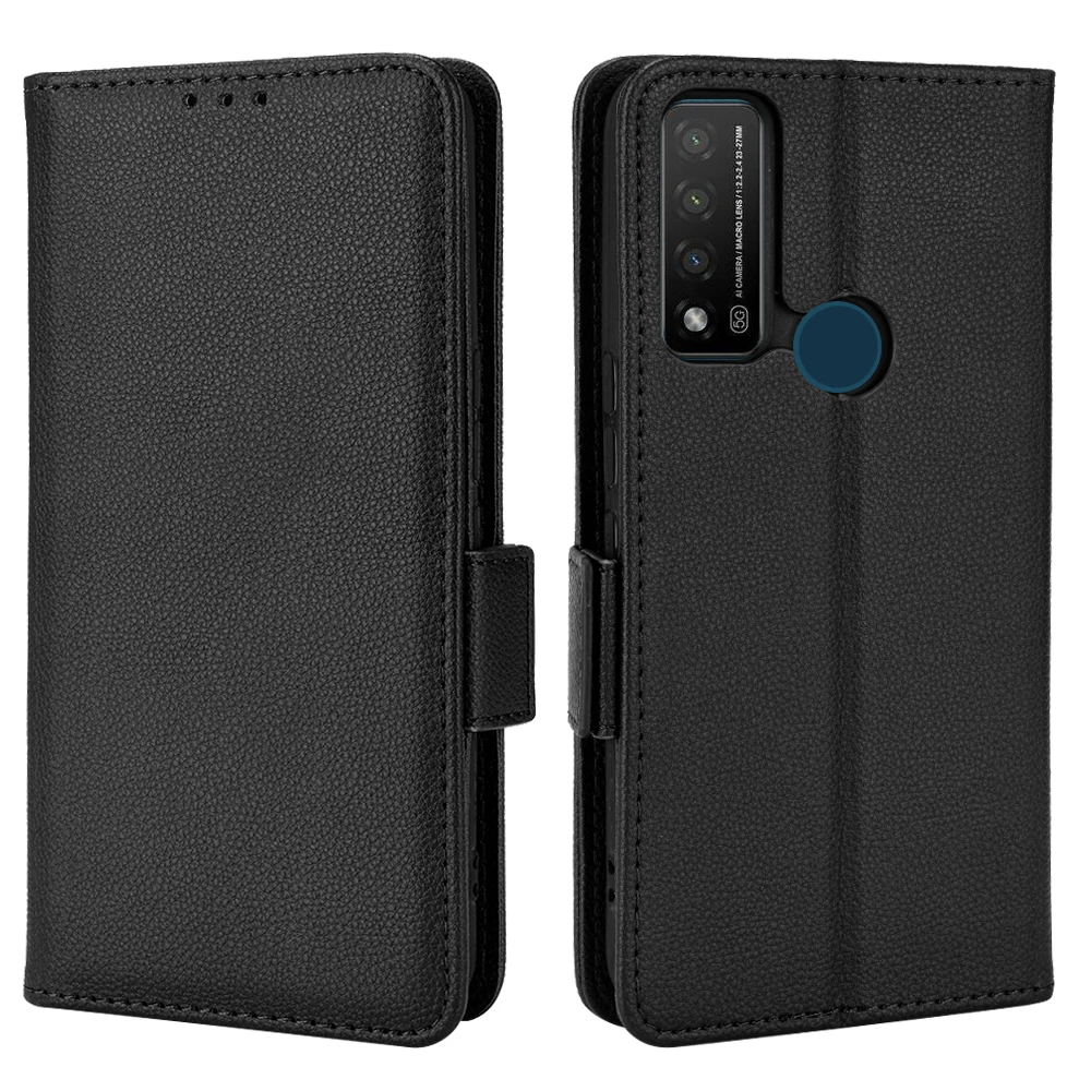 Чехол-кошелек с слотом для карт TCL 20 R 5G 6 52 дюйма кожаный противоударный чехол