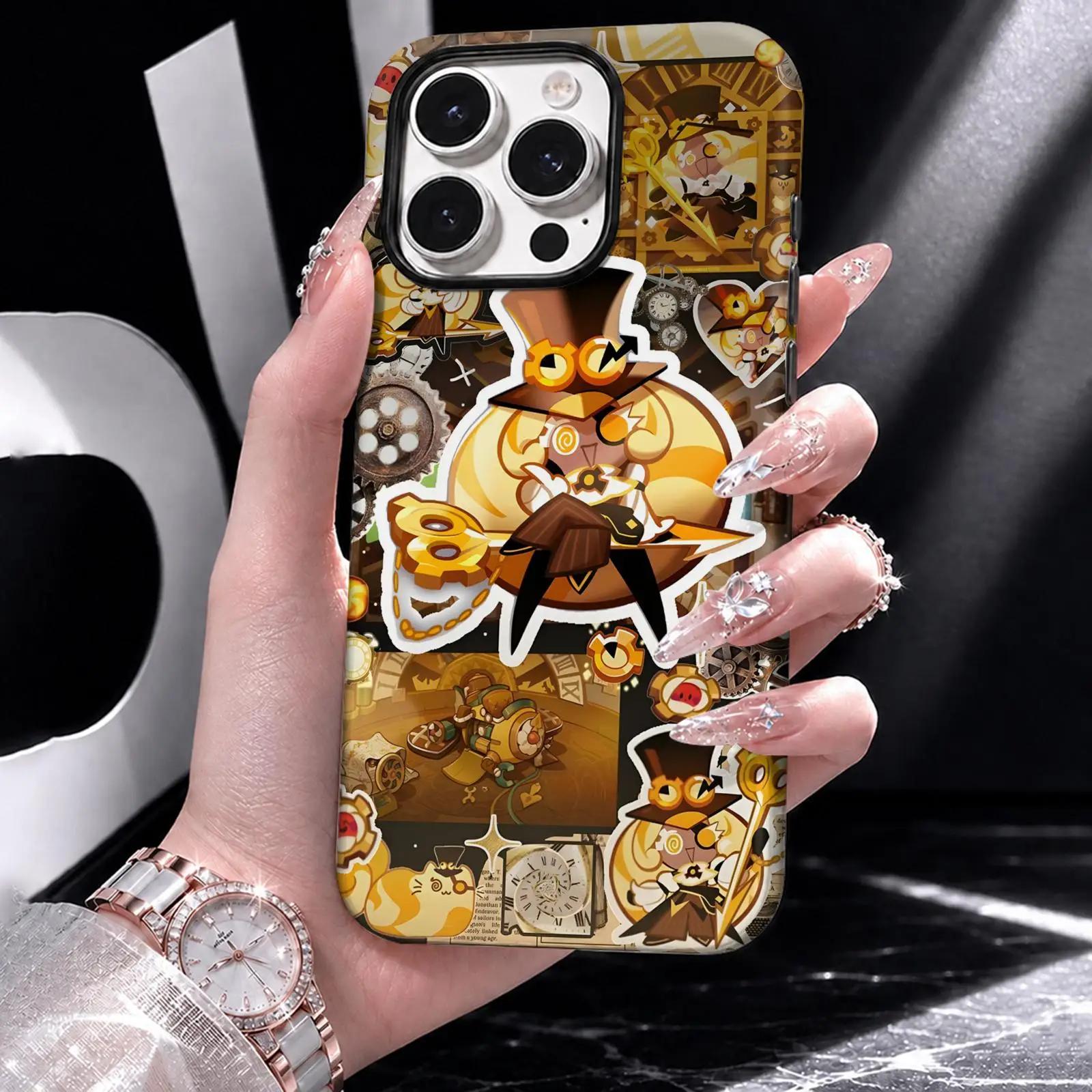 Фото Чехол для телефона с дизайном из видеоигры C-CookieRun Kingdom для iPhone 17 16 15 14 13 12 11 Pro Max Air, двухслойный защитный чехол 2-в-1. №3