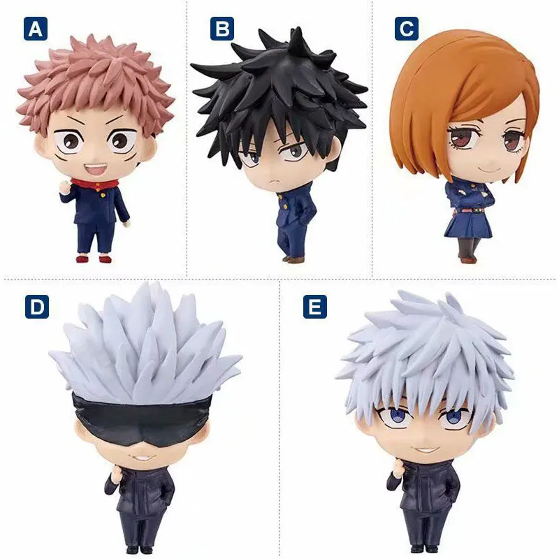 

Japanese Anime Jujutsukaisen 5 Pieces Q Ver. PVC 5 pcs Anime Action Figure Model Collectible Toy Doll Gifts For Children