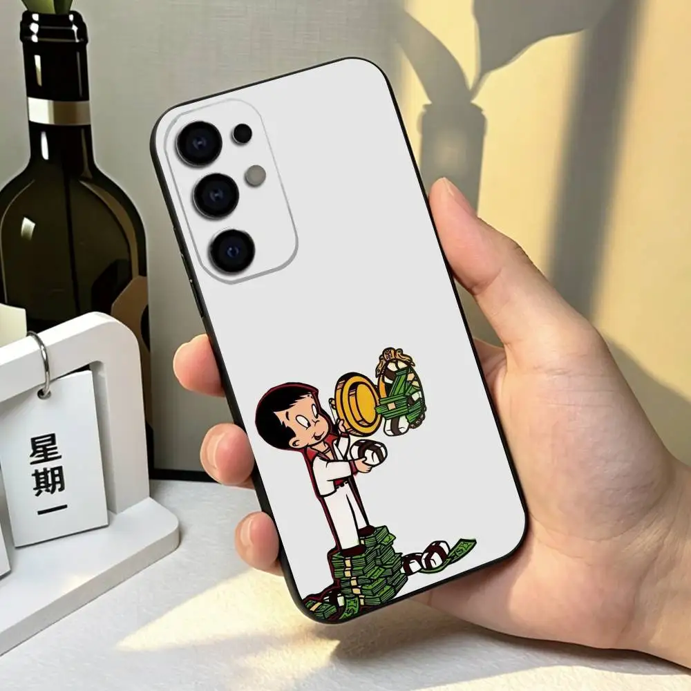 Чехол для телефона с изображением мультяшного персонажа R-Richie Rich для Samsung S26, S25, S24, S23, S22, S21, S30, Ultra, Plus, Fe, Lite, Note, 10, черный чехол в подарок. (art.: 3920dcedb28d0) - 3920dcedb28d0