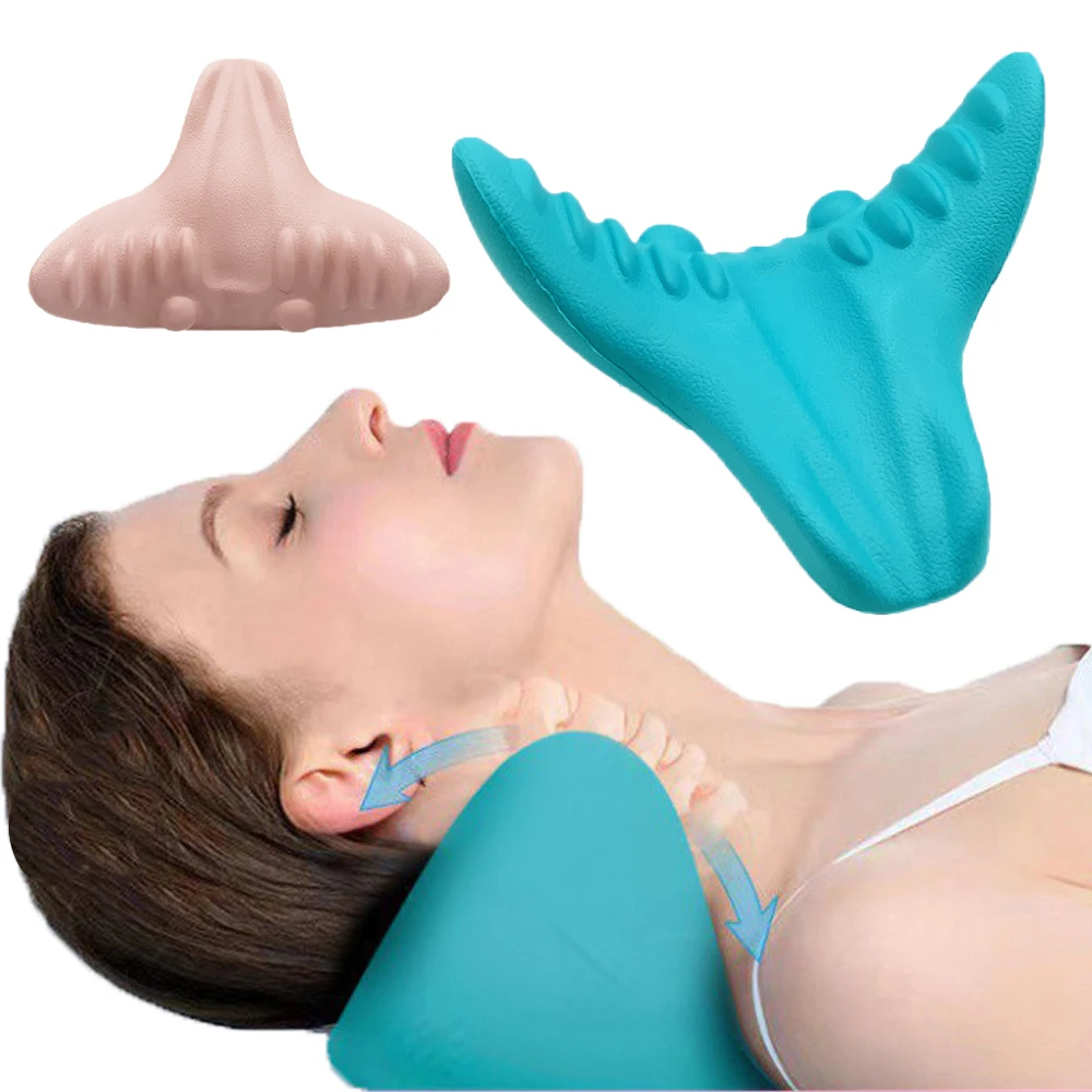 

Neck Massage Pillow Neck Shoulder Stretcher Relaxer Chiropractic Orthopedic Cervical Massage Pillow for Pain Relief Neck Support
