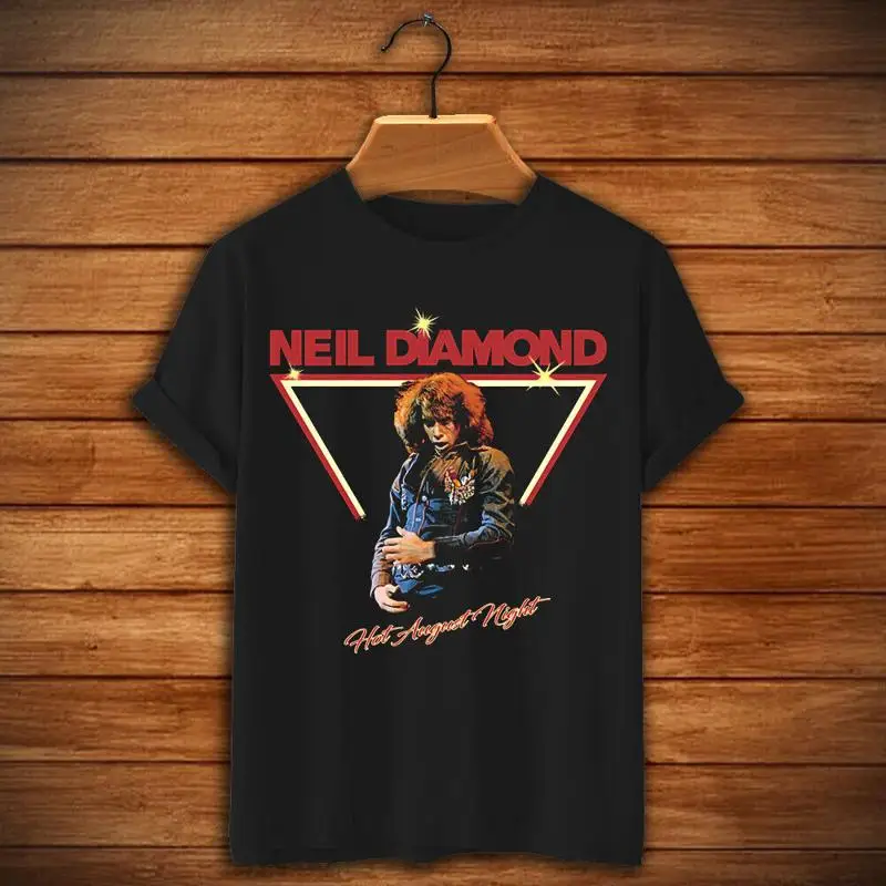 Фото Распродажа, винтажная футболка Hot August Night 70-х годов Rock Neil Diamond Crunchy Granola Suite T Shi №1
