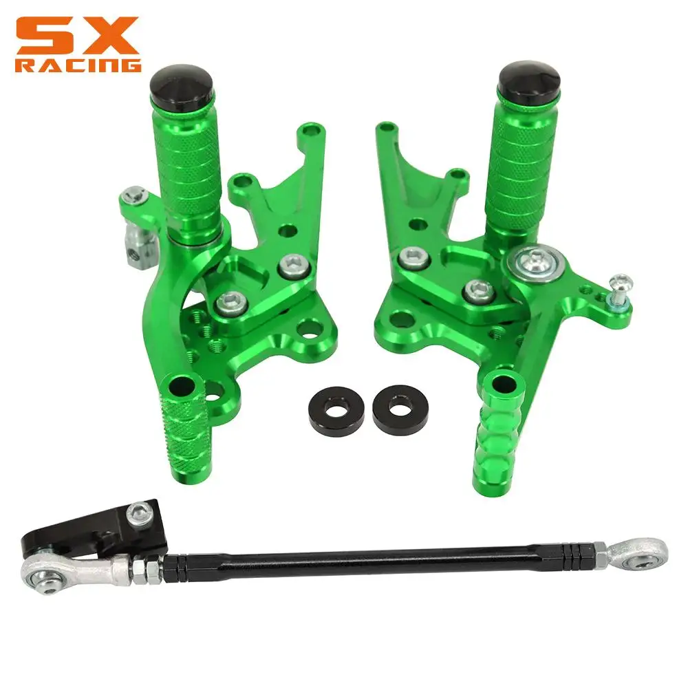 Регулируемые подножки для мотоциклов, подножки, подножки для Kawasaki Ninja ZX14 ZX14R ZZR1400 ZX1-14 2006 2017 2018 2019 2020 ZX