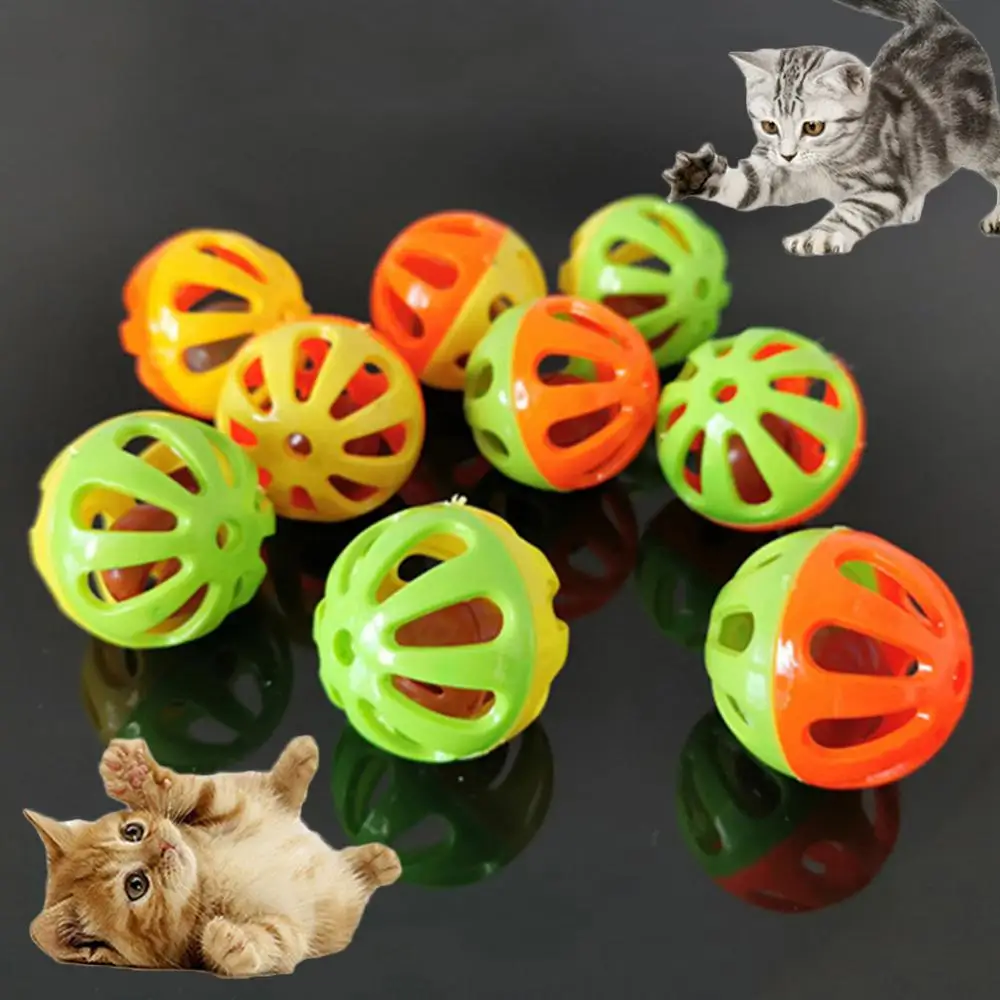 Bell Interactive Exercise Funny Toy Mixed Golf Ball With Feather Cat Toy Cat Teaser
