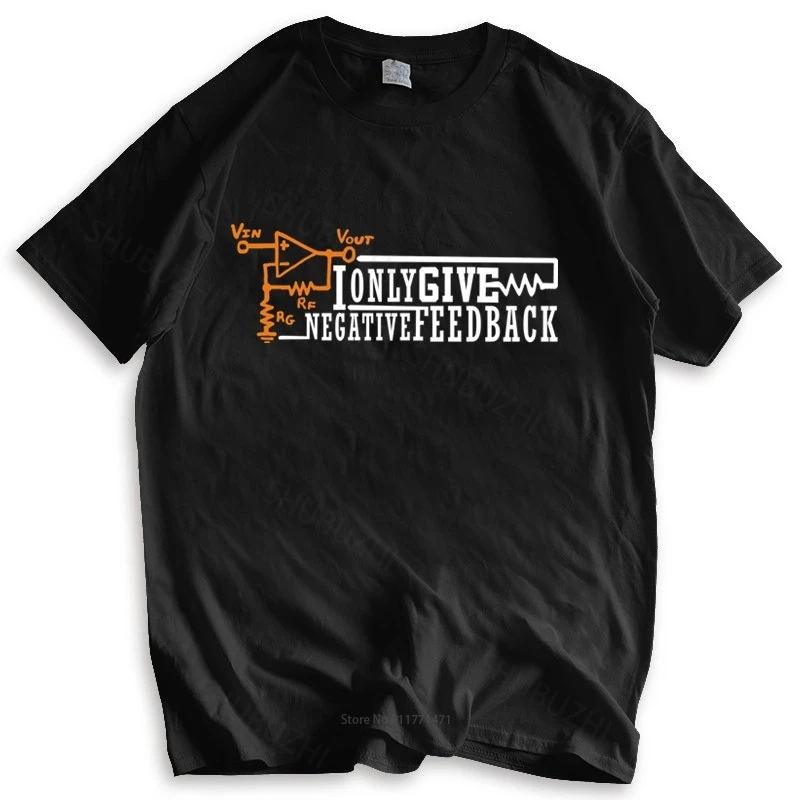 New t shirt black tops for men Eevblog Negative Feedback - I Only Give Popular Tagless T-Shirt summer teeshirt plus size