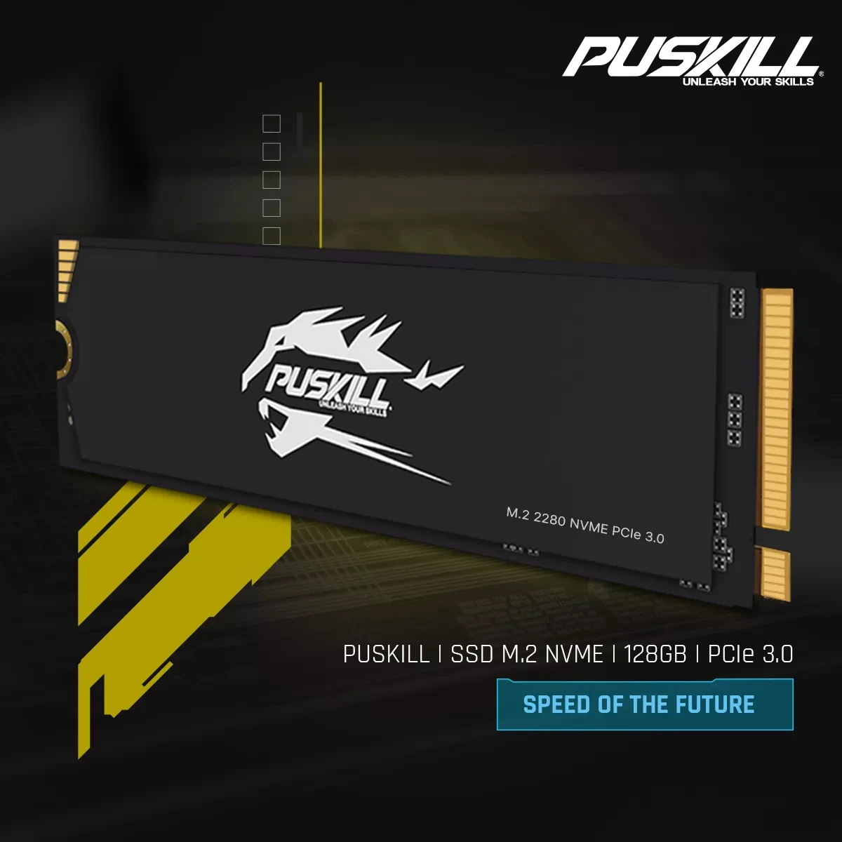 PUSKILL M.2 SSD Внутренний Твердотельный Накопитель NVME — Интерфейс PCIe 3.0x4 TLC NAND Flash Для