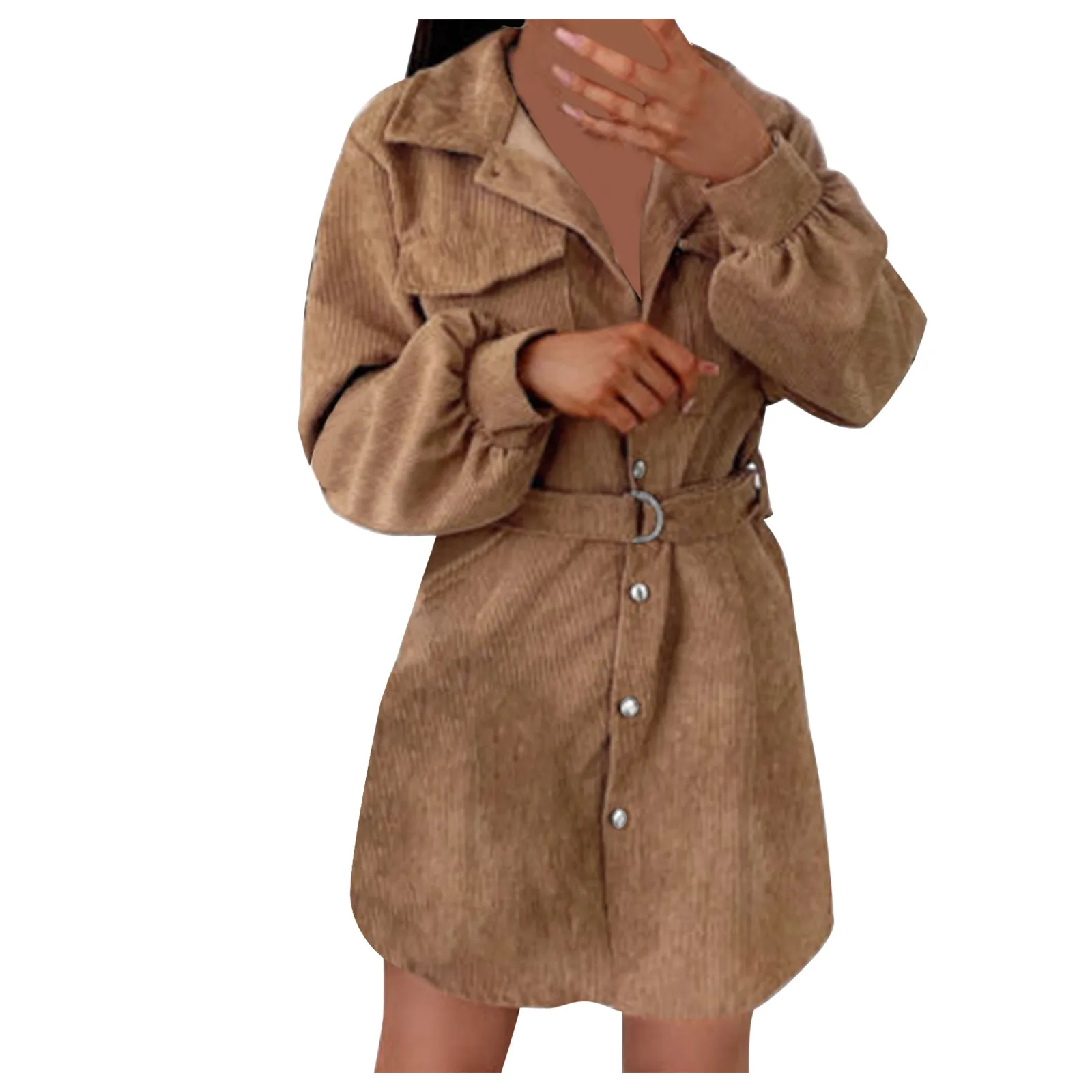 

Trench Thin Women's Ladies Jacket Slim Faux Outwear Coat Wool Long Overcoat Women's Coat Outwear Womens Parka Manteau