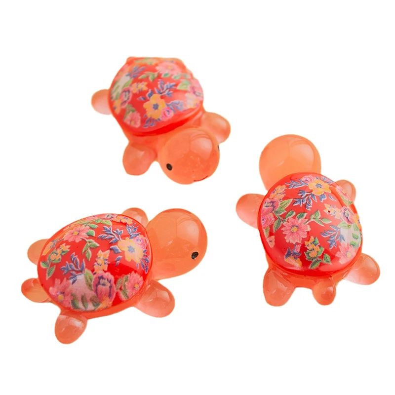 Многоцветная Светящаяся Фигурка Черепахи Ночник Полимерный Аксессуар Из Смолы