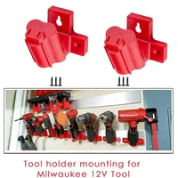 1pc machine storage holder for milwaukee m12 battery tool mount hanger shelf stand for m12 electric agrinder drill power tools