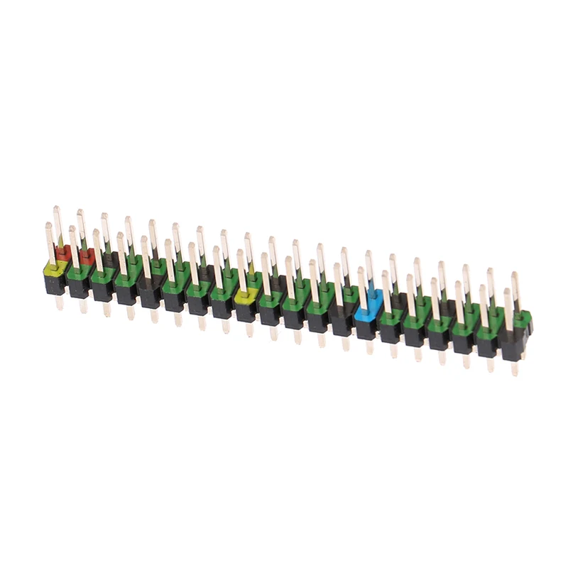 

For Raspberry Pi Zero 2 W 2x20-pin Strip Dual Male Header multicolour Stacking Header Extender