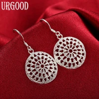925 sterling silver charm pendant earrings for women party engagement wedding gift fashion jewelry