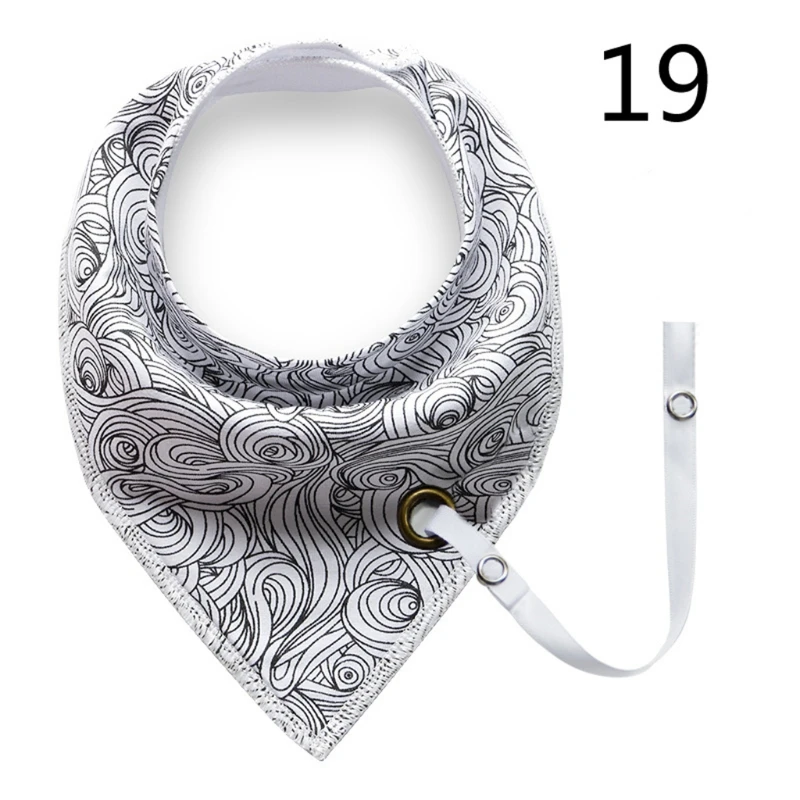 

Baby Infant Toddler Cotton for TRIANGLE Bib Saliva Towel for Head Scarf for w/ P