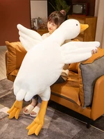 50 160cm huge goose plush toys big duck doll soft stuffed animal sleeping pillow cushion christmas gifts for kids and girls
