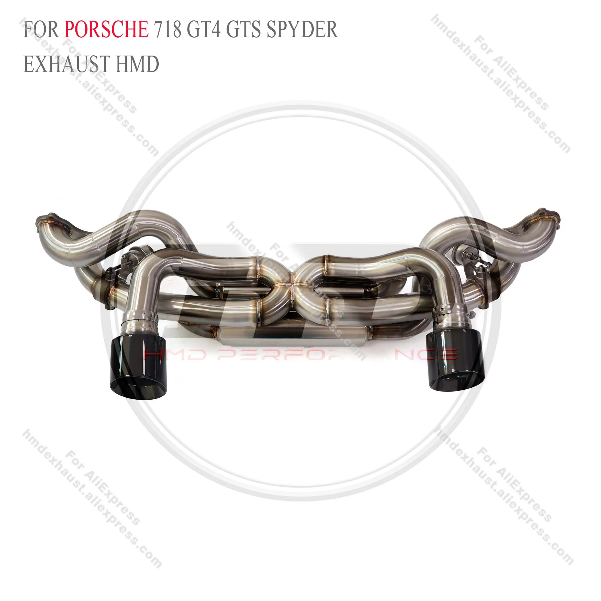 HMD выхлопная система Catback для Porsche 718 GT4 2020 + 4 0 T gts spyder глушитель с клапаном