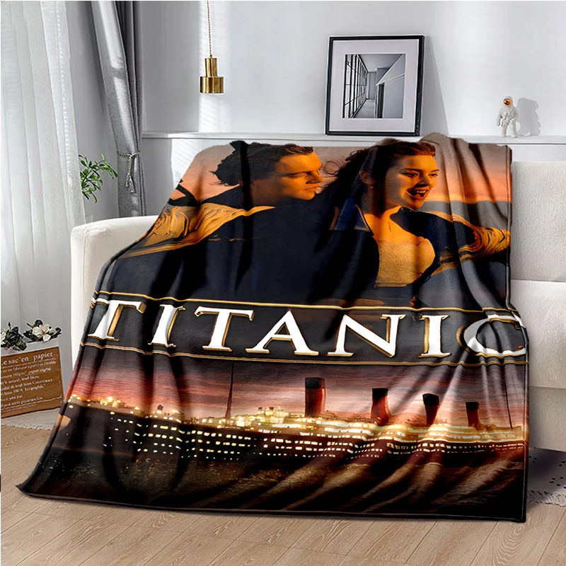 

Titanic Romantic Love Blanket for Kids Super Soft Warm Cartoon Blanket for Travel Bedding Couch Sofa Bed Blanket Birthday Gifts