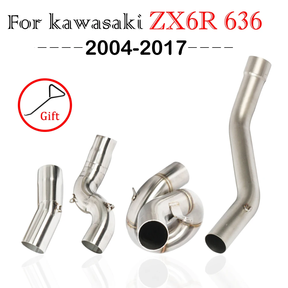 

Motorcycle exhaust For kawasaki Ninja ZX6R 636 ZX 6R 2004-2017 2016 2015 2014 2013 2012 Yoshimura muffler Connection link pipe