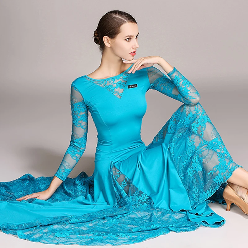 Женское кружевное платье для бальных танцев танго стандартные платья