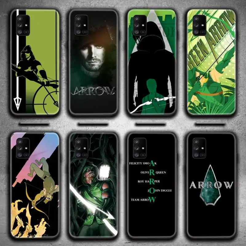 

Green Arrow Phone Case For Samsung Galaxy A52 A21S A02S A12 A31 A81 A10 A30 A32 A50 A80 A71 A51 5G