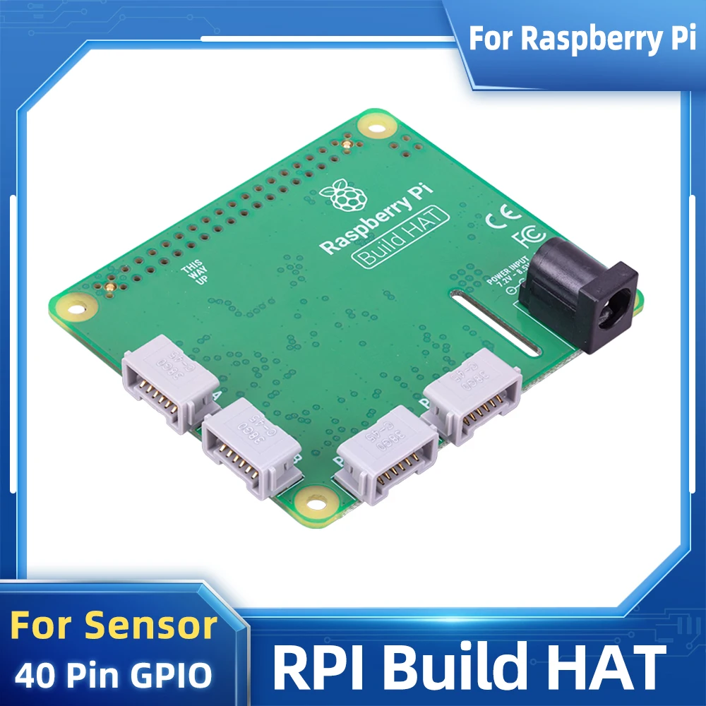 

Official Raspberry Pi Build HAT Supports Motor Sensor 40 Pin GPIO Expansion Board for Raspberry Pi 4B 3B+ 3B Zero 2 W