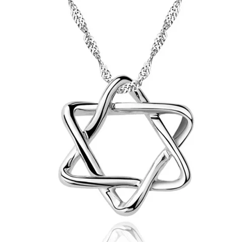 Ожерелье S925 с изображением звезды Давида, ожерелья из еврейской гексаграммы, волшебный кулон, лучший подарок для женщин и девушек
