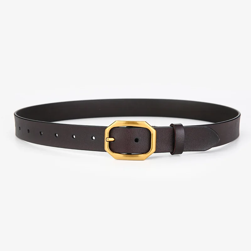 

Leather Belt Men and Women General Korean Edition Simple Fashion Black Luxury Designer Belt Business Casual Belt with Jeans