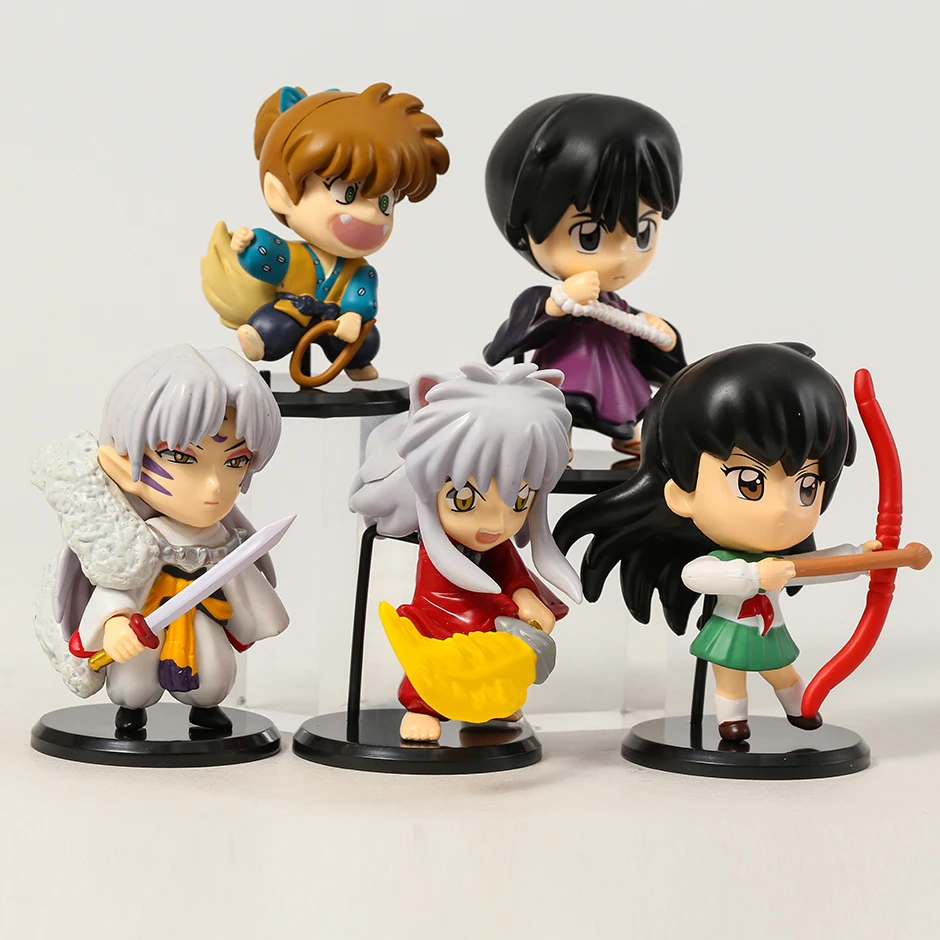 

Фигурка Модели Inuyasha Sesshomaru Higurashi Kagome Miroku Shippo, фигурка из ПВХ, игрушки для подарочного набора